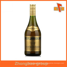Guangzhou proveedor de impresión al por mayor y el embalaje autoadhesivo personalizado etiqueta de oro para las botellas de vino